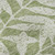 8' X 10' Green And Beige Floral Washable Area Rug With UV Protection