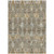 10' X 14' Brown And Khaki Floral Medallion Washable Indoor Outdoor Area Rug