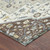 8' Chocolate And Ivory Round Floral Medallion Washable Indoor Outdoor Area Rug