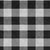 5' X 8' Black And Ivory Plaid Washable Area Rug With UV Protection