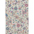 10' X 14' Linen Pink And Blue Floral Washable Area Rug With UV Protection