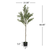 31" Green Artificial Olive In Cylindrical Black Pot