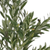 31" Green Artificial Olive In Cylindrical Black Pot