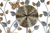 27" Gold Silver And Black Metal Silent Analog Novelty Wall Clock