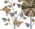 27" Gold Silver And Black Metal Silent Analog Novelty Wall Clock