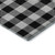 10' X 14' Black And Ivory Plaid Washable Area Rug With UV Protection