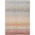 10' X 14' Terra Cotta Orange And Gray Striped Washable Indoor Outdoor Area Rug