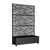 73" X 47" Black Botanical Galvanized Metal Rectangular Planter Box
