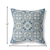 18 Gray Indigo Paisley Indoor Outdoor Throw Pillow