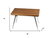 16" X 30" Brown Teak Rectangular Shower Bench
