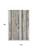 10' X 14' Beige And Gray Striped Washable Area Rug With UV Protection