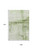 9' X 12' Artichoke Green And Ivory Striped Washable Area Rug With UV Protection