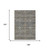 10' X 14' Gray And Silver Floral Medallion Washable Indoor Outdoor Area Rug