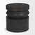 19" Dark Brown and Brown Solid Wood Round Block End Table