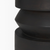 19" Dark Brown and Brown Solid Wood Round Block End Table
