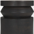 19" Dark Brown and Brown Solid Wood Round Block End Table
