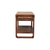 32" Brown Solid Wood Storage Bench With Cabinet