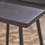 Set of Two 30" Gray Solid Wood Low Back Outdoor Bar Height Chairs