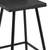 Set of Two 30" Gray Solid Wood Low Back Outdoor Bar Height Chairs