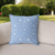 26 Blue White Geostar Indoor Outdoor Throw Pillow