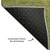 10' X 14' Artichoke Green And Fern Green Striped Washable Area Rug With UV Protection