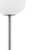 12" Nickel Novelty USB Table Lamp With Globe Shade
