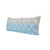 14" X 36" Blue And White Lumbar Geometric Cotton Throw Pillow Cover with Texture
