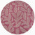 5' Fuchsia And Light Gray Round Floral Indoor Outdoor Area Rug