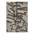 7' X 9' Gray And White Abstract Washable Area Rug With UV Protection