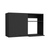 39" Black Wood Wall Mounted Accent Cabinet With Single Door