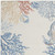 5' X 7' Ivory Blue And Brown Seashell and Coral Area Rug