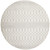 5' Gray And Ivory Moroccan Washable Round Rug