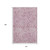 10' X 14' Plum And Ivory Abstract Washable Area Rug With UV Protection