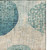 8' X 10' Teal Pink And Beige Geometric Washable Area Rug With UV Protection