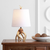 19" Brown Novelty Table Lamp With Globe Shade