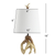 19" Brown Novelty Table Lamp With Globe Shade
