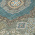 8' Green And Teal Blue Round Oriental Washable Indoor Outdoor Area Rug
