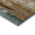 10' X 14' Beige And Teal Abstract Washable Area Rug With UV Protection