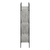 60" Gray Metal and Wood Five Tier Geometric Bookcase