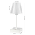 13" White USB Table Lamp With Empire Shade