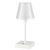 13" White USB Table Lamp With Empire Shade