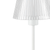 13" White USB Table Lamp With Empire Shade