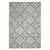 8' X 11' Gray And Ivory Wool Geometric Hand Hooked Area Rug