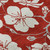 3' X 5' Red And Ivory Floral Washable Area Rug With UV Protection