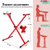 Keyboard Stand X Shape Adjustable Foldable Portable Key Board Stands w Locking Strap
