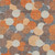 9' X 12' Orange And Gray Geometric Washable Indoor Outdoor Area Rug