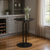 Wood and Steel Rounded Bar Table