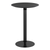 Wood and Steel Rounded Bar Table