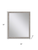 32" Silver Framed Accent Mirror