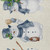 8' X 10' Ivory And Denim Blue Snowmen Washable Indoor Outdoor Area Rug